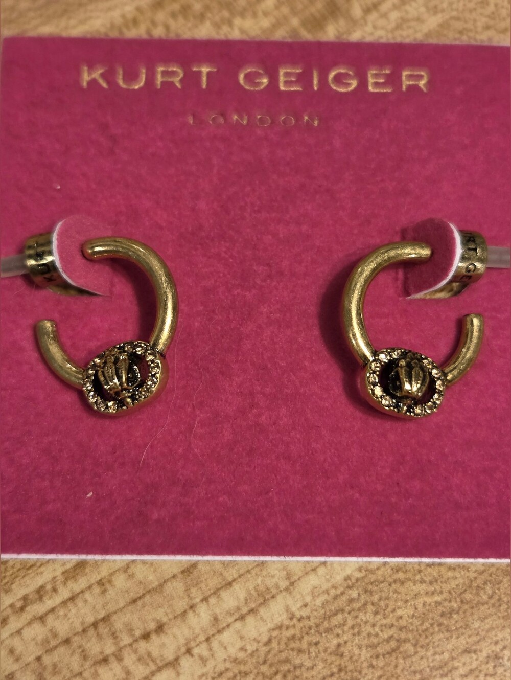 Kurt Geiger NWT Small Hoop Earrings & Dustbag